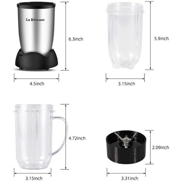 La Reveuse Personal Size Blender 250 Watts Power - Picture 11 of 14